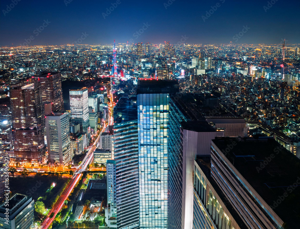 Obraz premium 都会の夜景