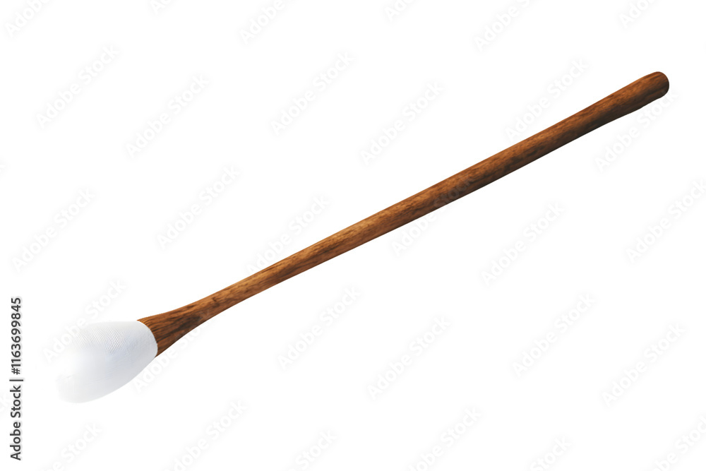 Wooden Spoon with White Bowl Isolated On A White Background, PNG Transparent Wooden Spoon with White Bowl Isolated On A White Background, PNG Transparent