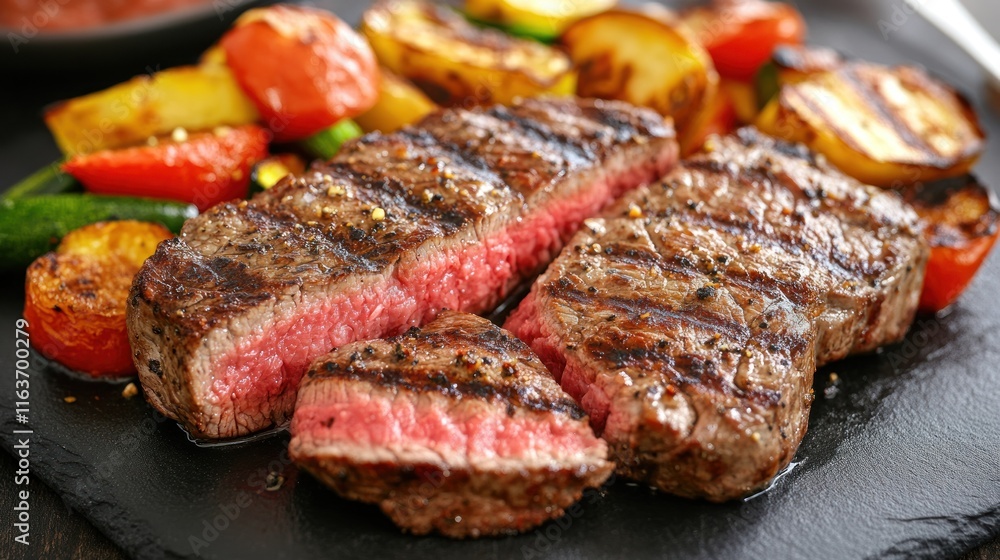 Grilled Steak with Roasted Vegetables: A Culinary Delight Grilled Steak with Roasted Vegetables: A Culinary Delight