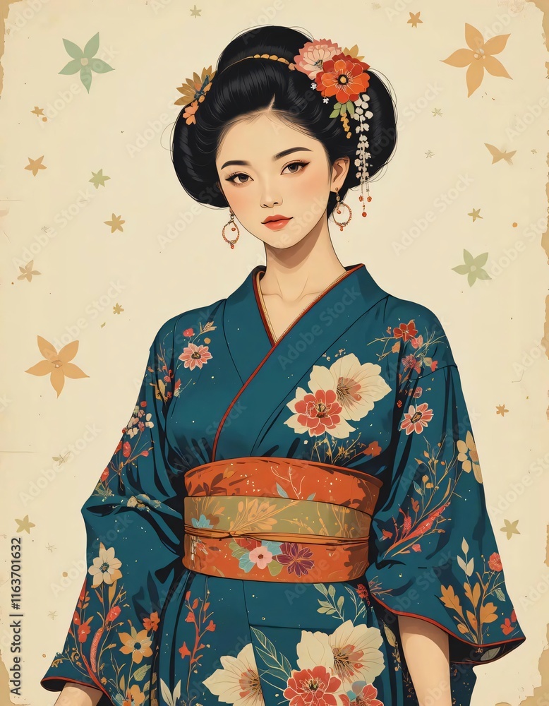 woman in kimono woman in kimono