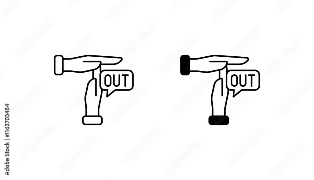 Time out hand icon design with white background stock illustration Time out hand icon design with white background stock illustration