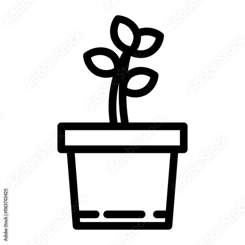 agricultural plants line icon