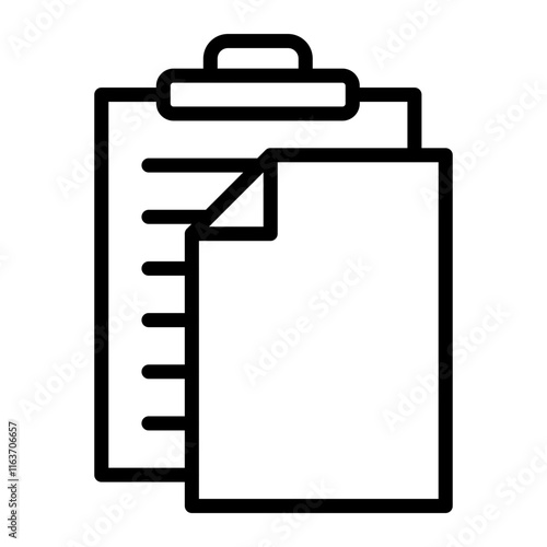 Paste Vector Line Icon Design