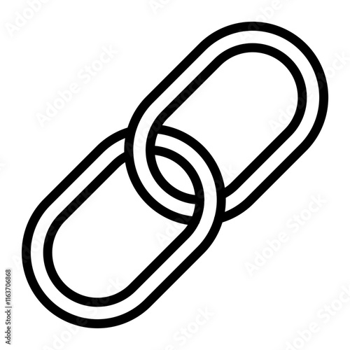 Hyperlink Vector Line Icon Design