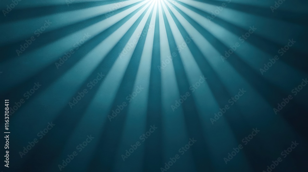 An abstract representation of light rays shining through water, creating a serene atmosphere. An abstract representation of light rays shining through water, creating a serene atmosphere.