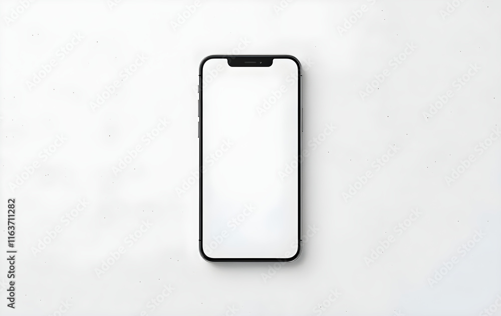 Bezel less full display phone illustration Bezel less full display phone illustration