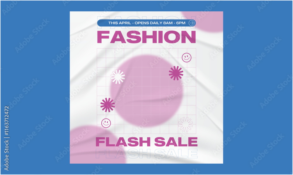 Fototapeta premium Fashion Sale Socials Media