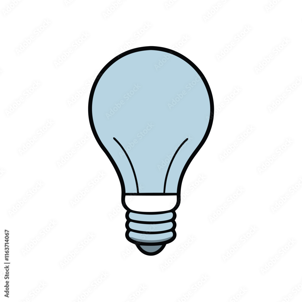 LED Bulb Vector Art Illustration - Electric Light Icon Design LED Bulb Vector Art Illustration - Electric Light Icon Design