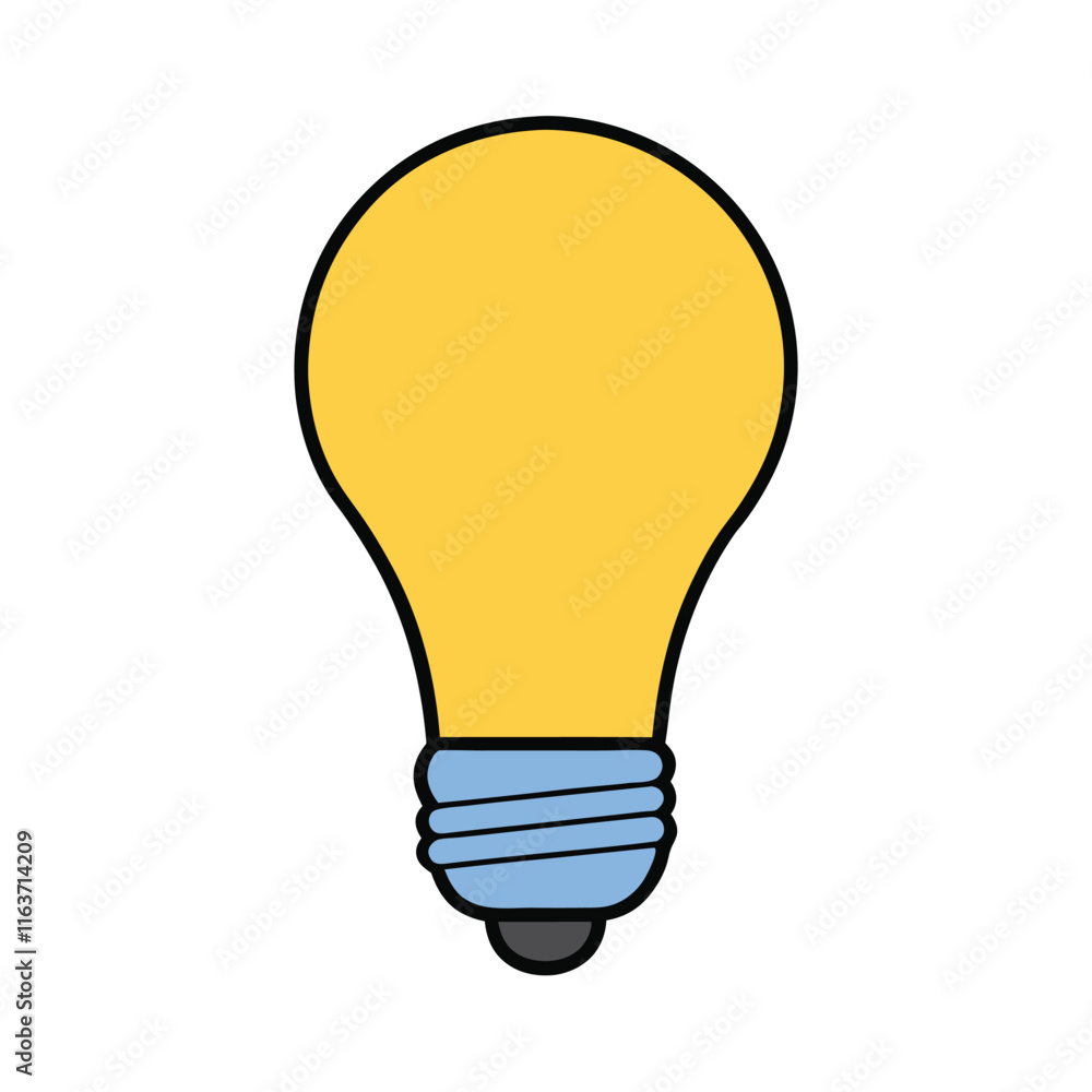 LED Bulb Vector Art Illustration - Electric Light Icon Design LED Bulb Vector Art Illustration - Electric Light Icon Design