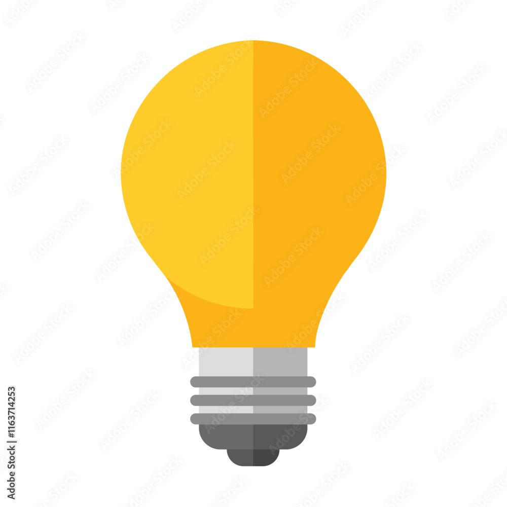 LED Bulb Vector Art Illustration - Electric Light Icon Design LED Bulb Vector Art Illustration - Electric Light Icon Design