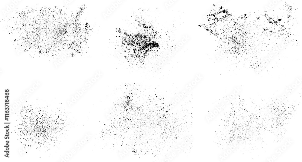 Dust Powder Dirt Texture Background Overlay Vector Set