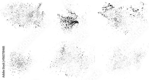 Dust Powder Dirt Texture Background Overlay Vector Set