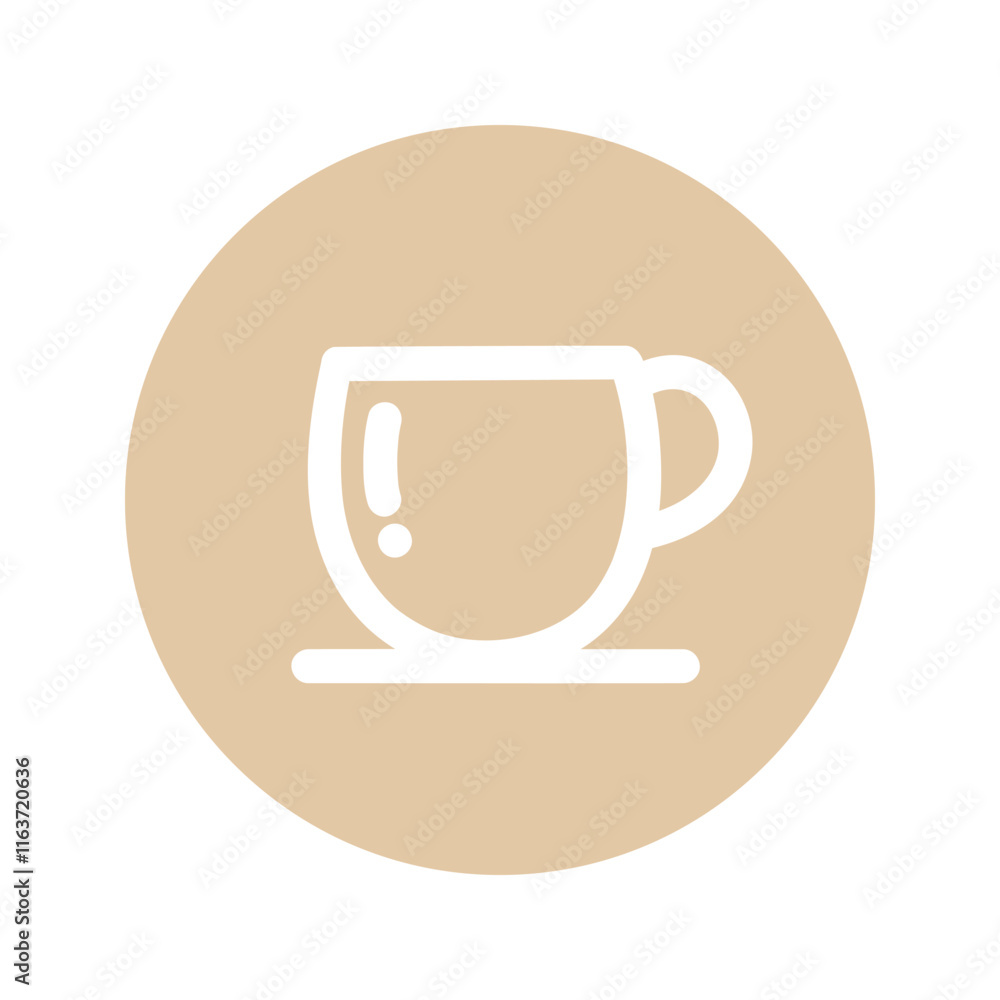 Coffee cup logo template. Restaurant, drink, beverage, cafe concepts. Flat vector design isolated illustration. Coffee cup logo template. Restaurant, drink, beverage, cafe concepts. Flat vector design isolated illustration.
