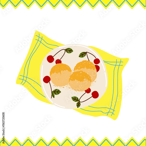 Ukrainian Gomboys. Delicious, aromatic homemade gombovki served in a plate. Ukrainian national cuisine