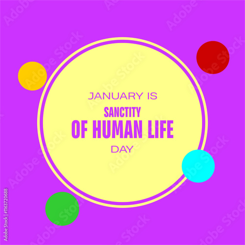 national sanctity of Human life day holiday concept