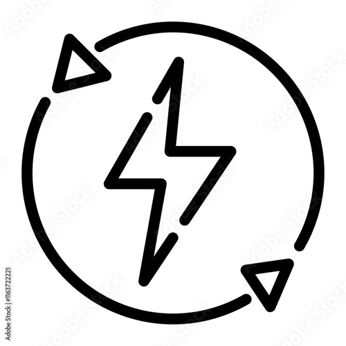 renewable energy cutline icon