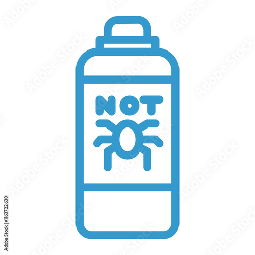 insect repellent bottle color icon
