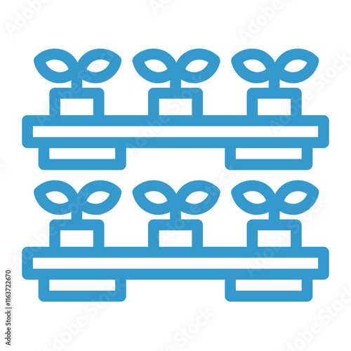 plant seed rack color icon
