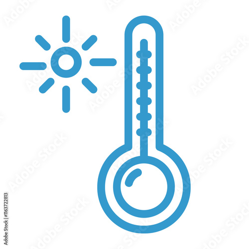 agricultural temperatures color icon