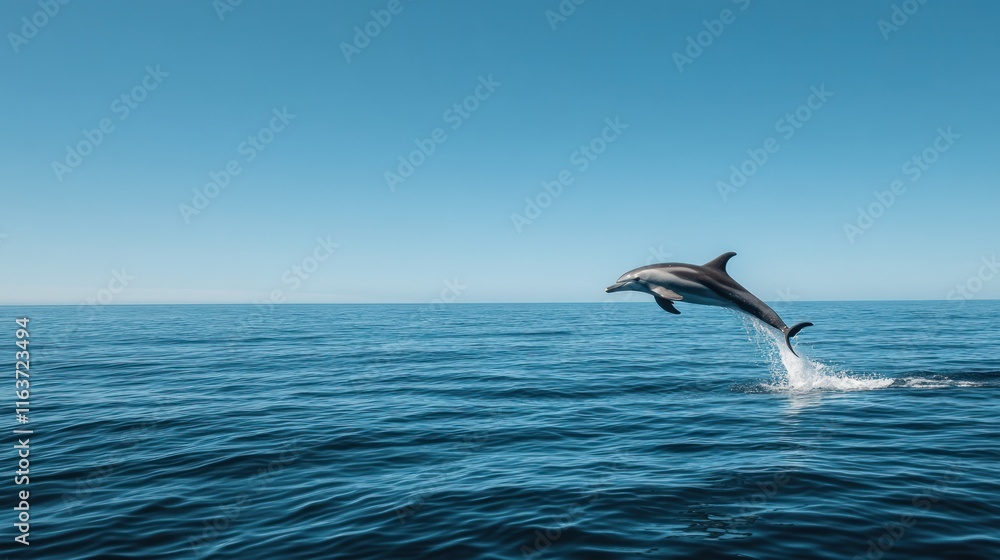 Striped Dolphin Leaping: Oceanic Grace Striped Dolphin Leaping: Oceanic Grace