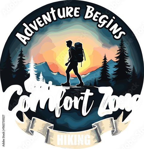 Adventure Hiking T-Shirt Design Bundle