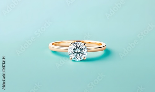 a diamond ring Simple Clean Background image,generation AI