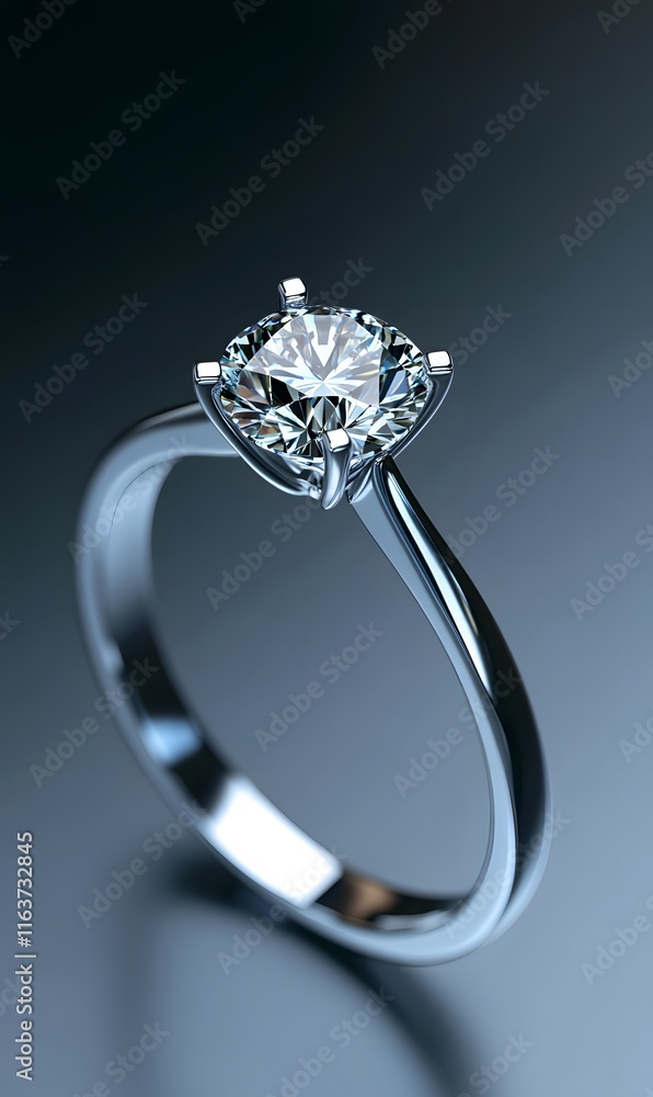 a diamond ring Simple Clean Background image,generation AI