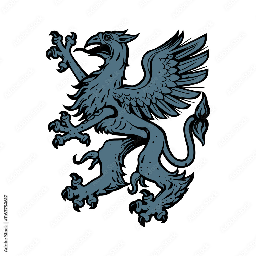loin, Shield, Wreath, Scroll, and Crown - Ornamental Gradient Design for Heraldic and Decorative Use loin, Shield, Wreath, Scroll, and Crown - Ornamental Gradient Design for Heraldic and Decorative Use