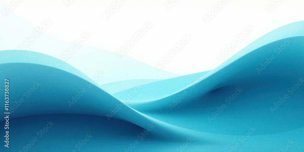 Fototapeta premium Abstract Blue Wave Form Background Design for Presentation