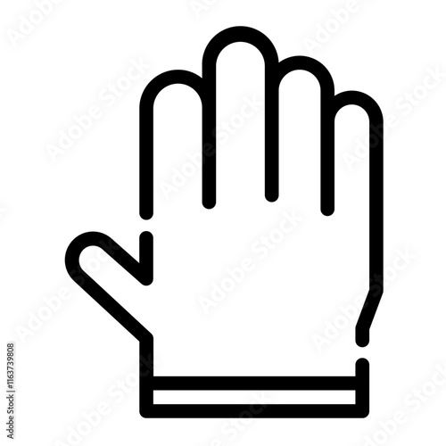 land gloves cutline icon