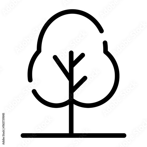 tree cutline icon