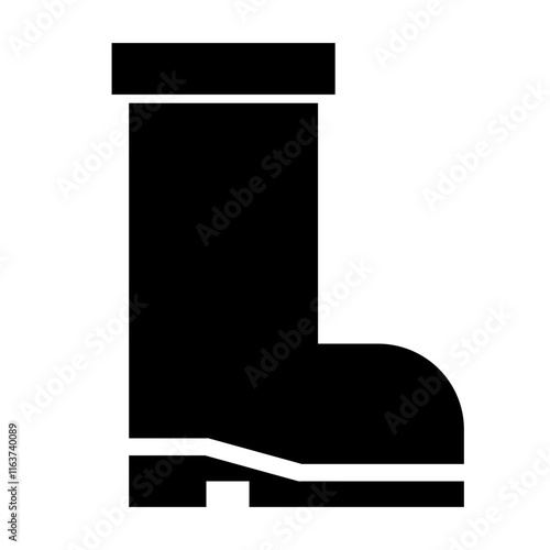 land shoes glyph icon