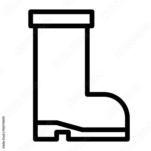 land shoes line icon