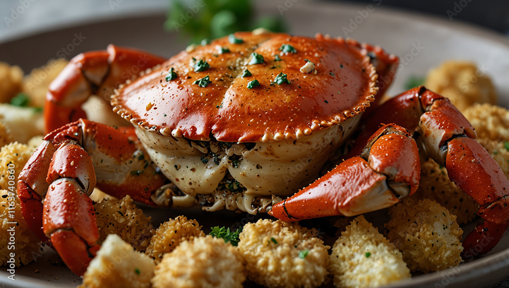 Butter garlic crab, India