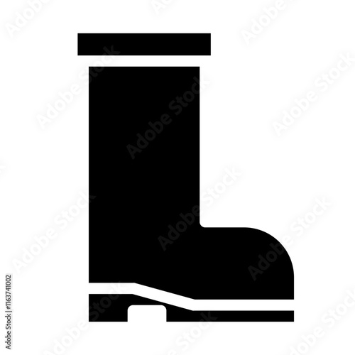 land shoes solid icon