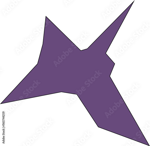 An abstract isolated star burst shape design element.