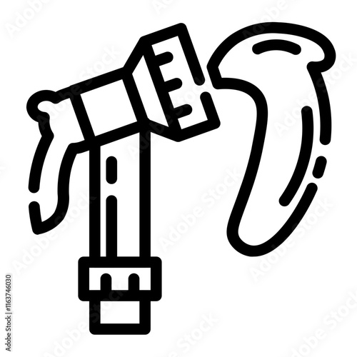 hose nozzle with water cutline icon