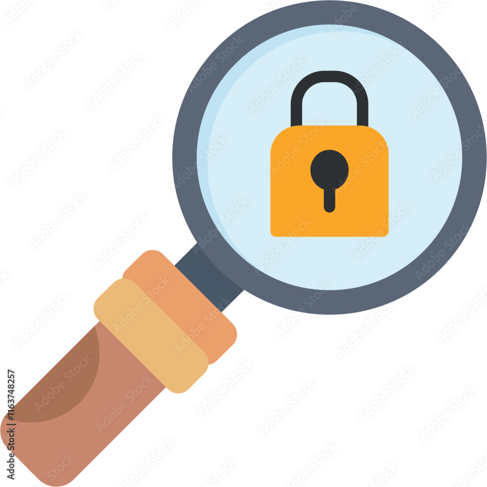 Search Lock Icon Search Lock Icon
