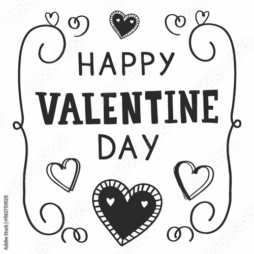 Happy valentine day, Happy valentine day typography design