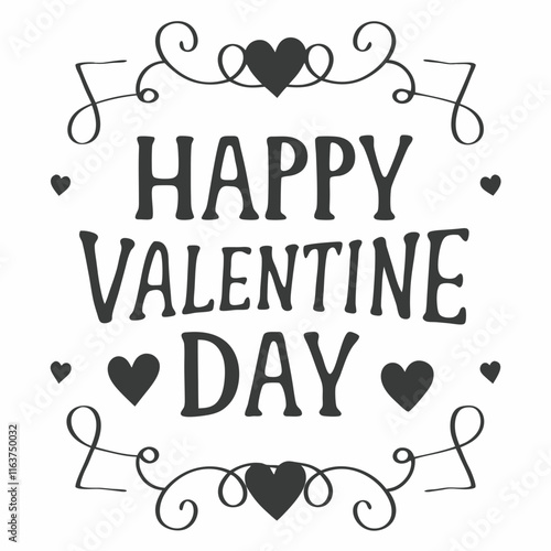 Happy valentine day, Happy valentine day typography design