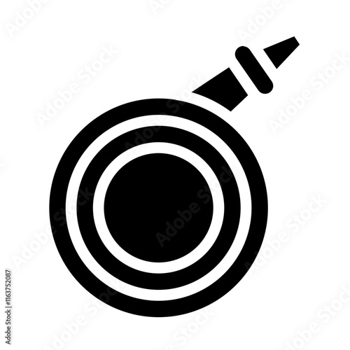 hose reel solid icon