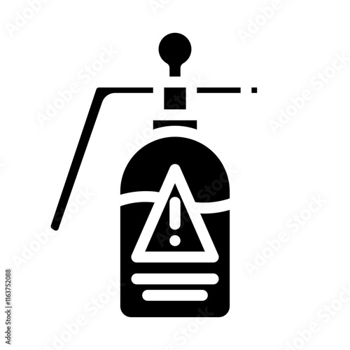 herbalicide spray solid icon