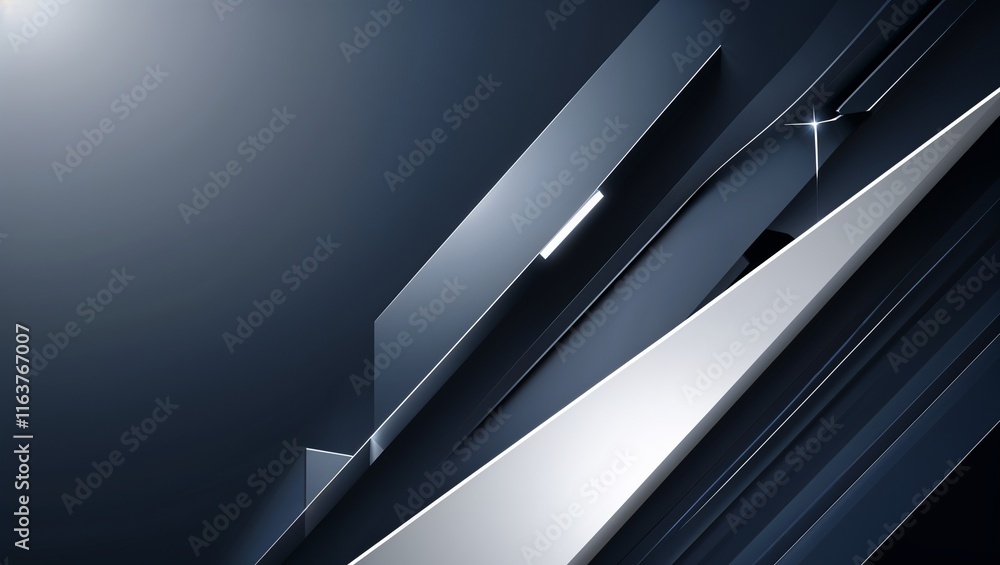 A Sleek Modern Abstract Background that Gradually Blends Bold Geometric Shapes with Soft Gradients, Creating a Dynamic and Contemporary Atmosphere with a Touch of Elegance