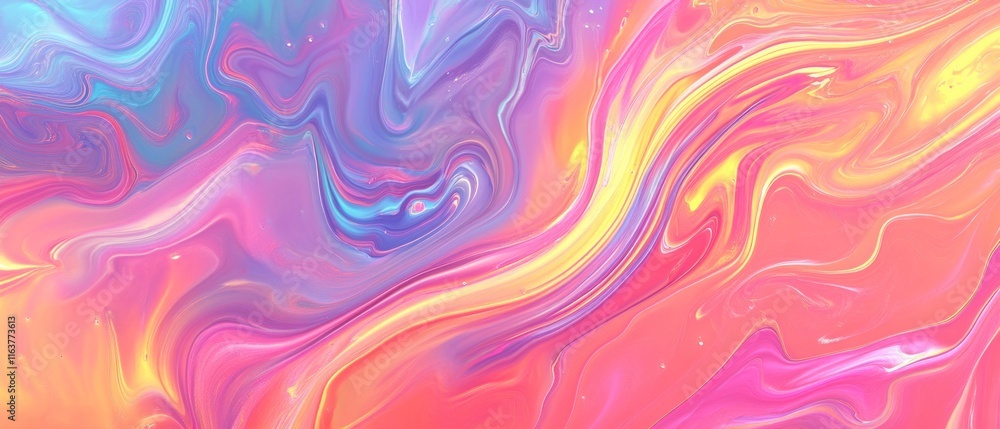Abstract vibrant swirl pattern background. Abstract vibrant swirl pattern background.