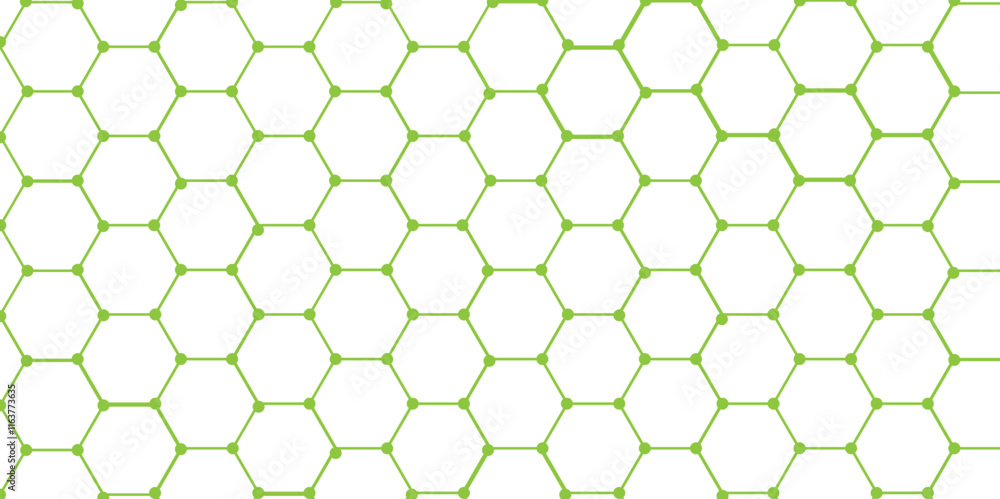 Green jelly net / grid.honey comb illustration on white background.wallpaper Illustration. 
