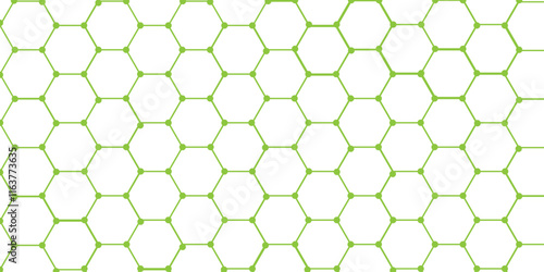 Green jelly net / grid.honey comb illustration on white background.wallpaper Illustration. 