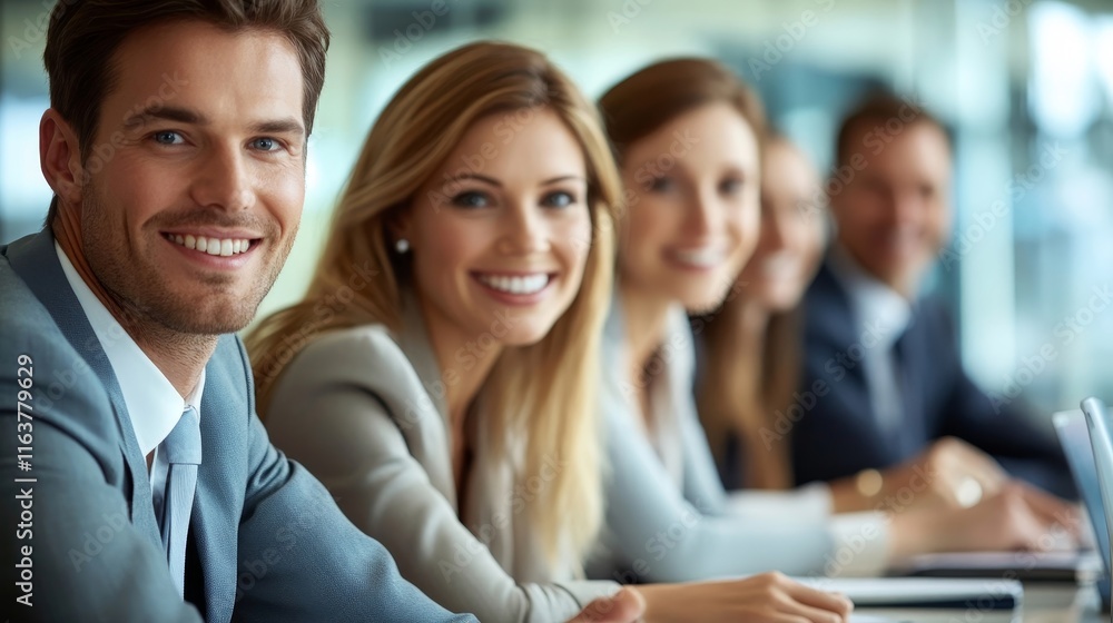 Group Of Businesspeople Having Video Conference, Generative AI Group Of Businesspeople Having Video Conference, Generative AI