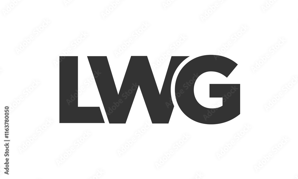 LWG logo design template with strong and modern bold text. Initial based vector logotype featuring simple and minimal typography. Trendy company identity. LWG logo design template with strong and modern bold text. Initial based vector logotype featuring simple and minimal typography. Trendy company identity.