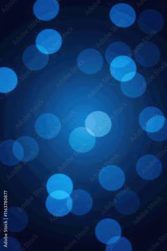 Abstract deep blue bokeh, blurred lights, digital art, photo, design Abstract deep blue bokeh, blurred lights, digital art, photo, design