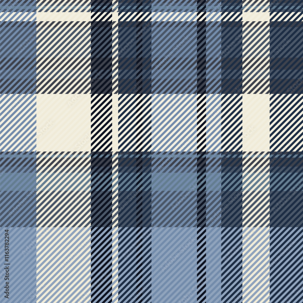 Mat vector seamless textile, long fabric tartan plaid. Multi background check texture pattern in pastel and blue colors. Mat vector seamless textile, long fabric tartan plaid. Multi background check texture pattern in pastel and blue colors.